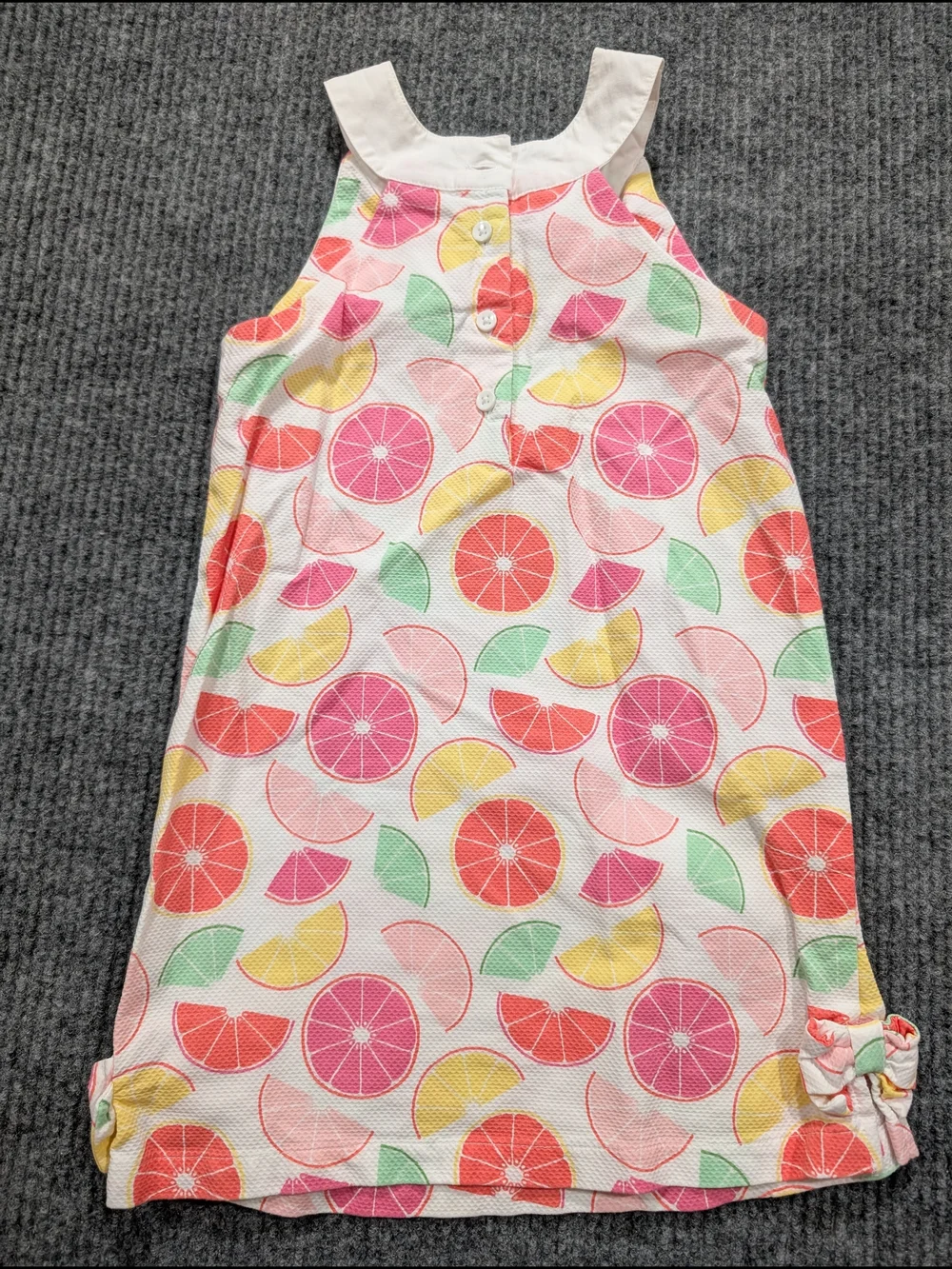 Gymboree Fruit Punch Citrus Slice Dress Girls Lemon Orange Summer Sundress Sz 6